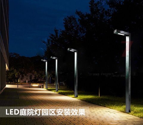 QDTYD-019現(xiàn)代園林步道7字形LED庭院燈園區(qū)步道安裝實拍